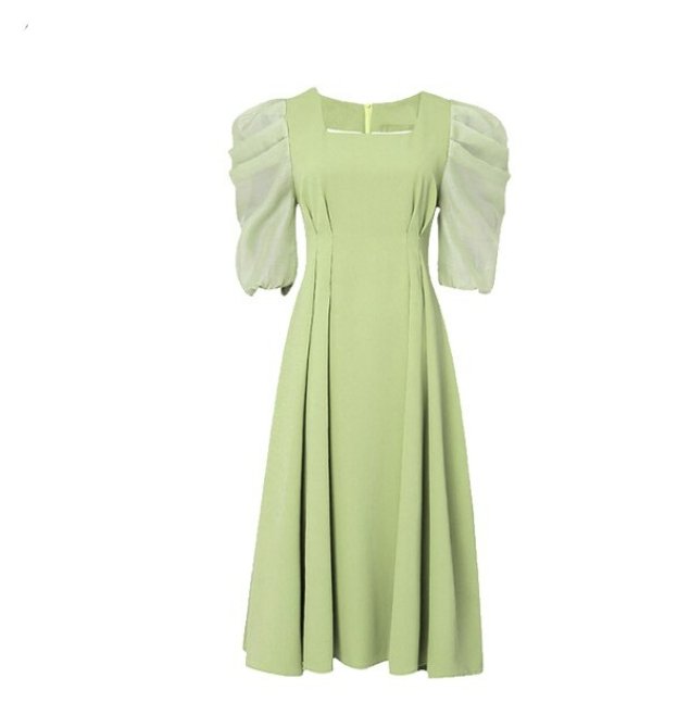40s Vintage Pale Green Dress