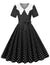 50s 60s Black And White Dress