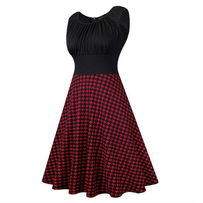 Red And Black 50s 60s Dress