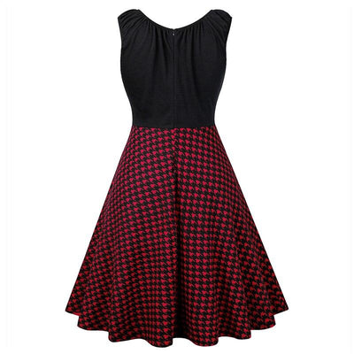 Red And Black 50s 60s Dress