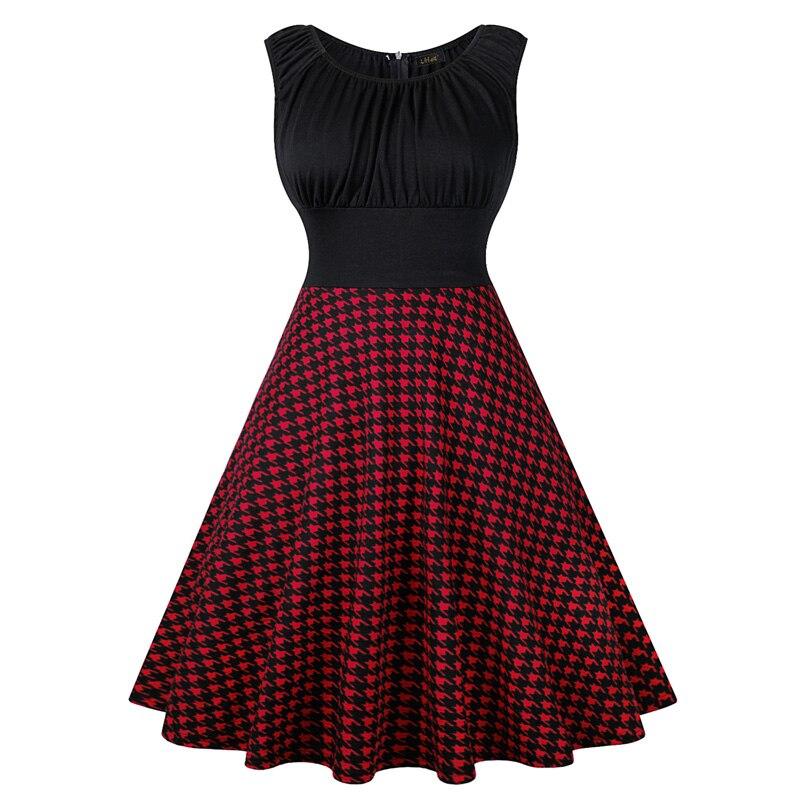 Red And Black 50s 60s Dress