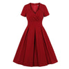 50s Dress Burgundy