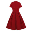 50s Dress Burgundy