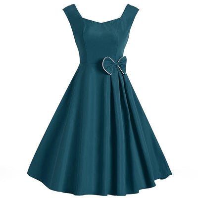 50s Chic Dress Blue