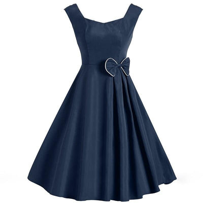 50s Chic Navy Dress