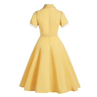 High Neck 50s Dress