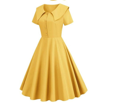 50s Dress Yellow