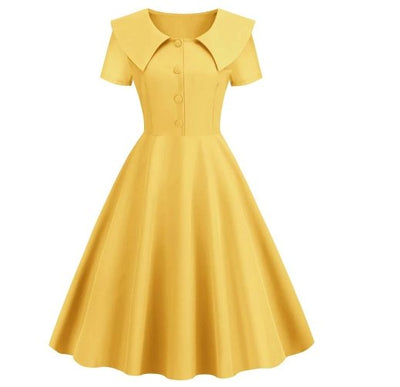 50s Dress Yellow