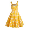 50s Yellow Polka Dot Dress