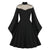 50s Black Flutter Sleeve Dress