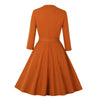 50s Dress Orange