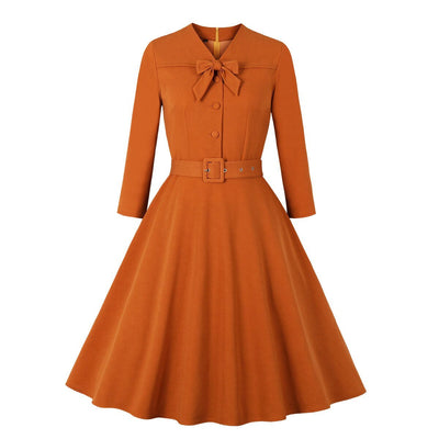 50s Dress Orange