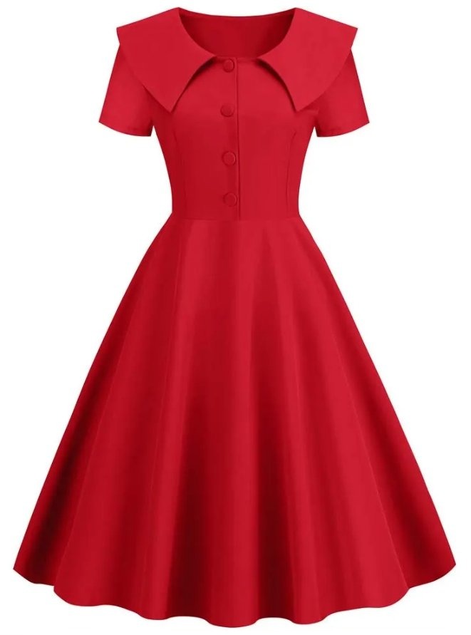 50s Dress Red