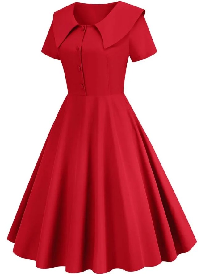 50s Dress Red
