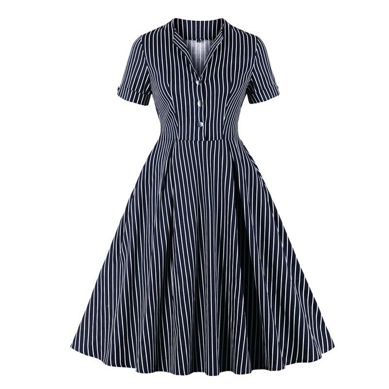 Vintage Navy 50&#39;er kjole