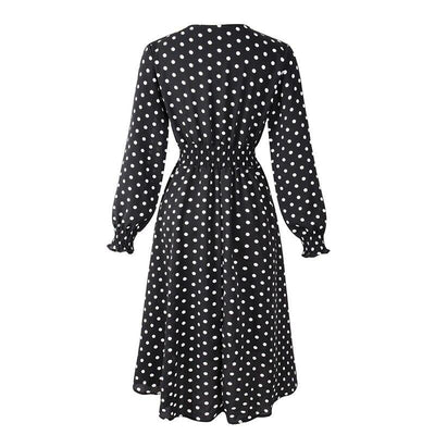 60s Polka Dot Elastic Dress