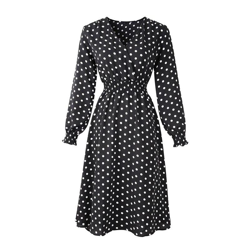 60s Polka Dot Elastic Dress