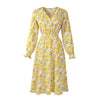 Yellow Elastic 60s Dress