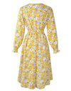 Yellow Elastic 60s Dress