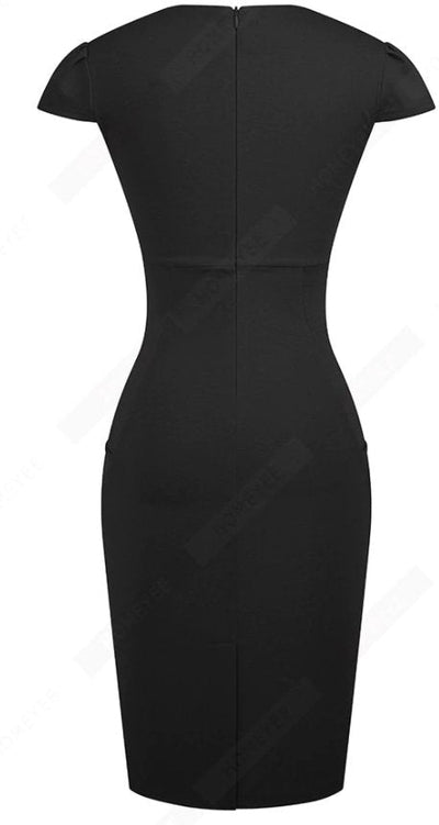 Rochie neagră simplă anii 60