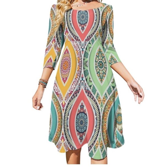 70s Hippie Liberty Dress