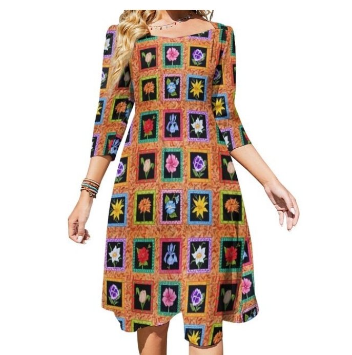 Peace & Love 70s Hippie Dress