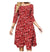 70s Hippie Dress Red