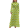 Yellow And Green 70s Dress