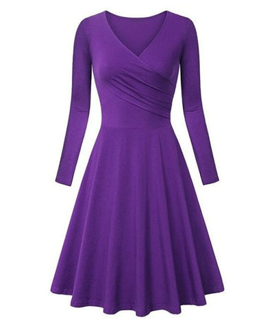 50s Aubergine Dress