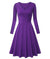 50s Aubergine Dress