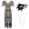 Beige 20s Theme Party Dress