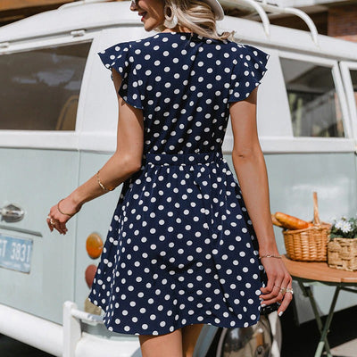 Vintage Navy Blue Dress