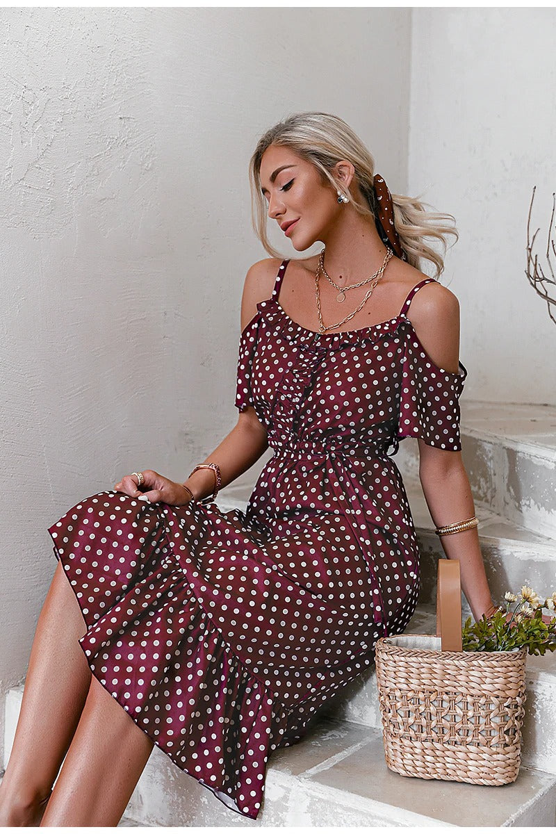 Vintage Burgundy Dress