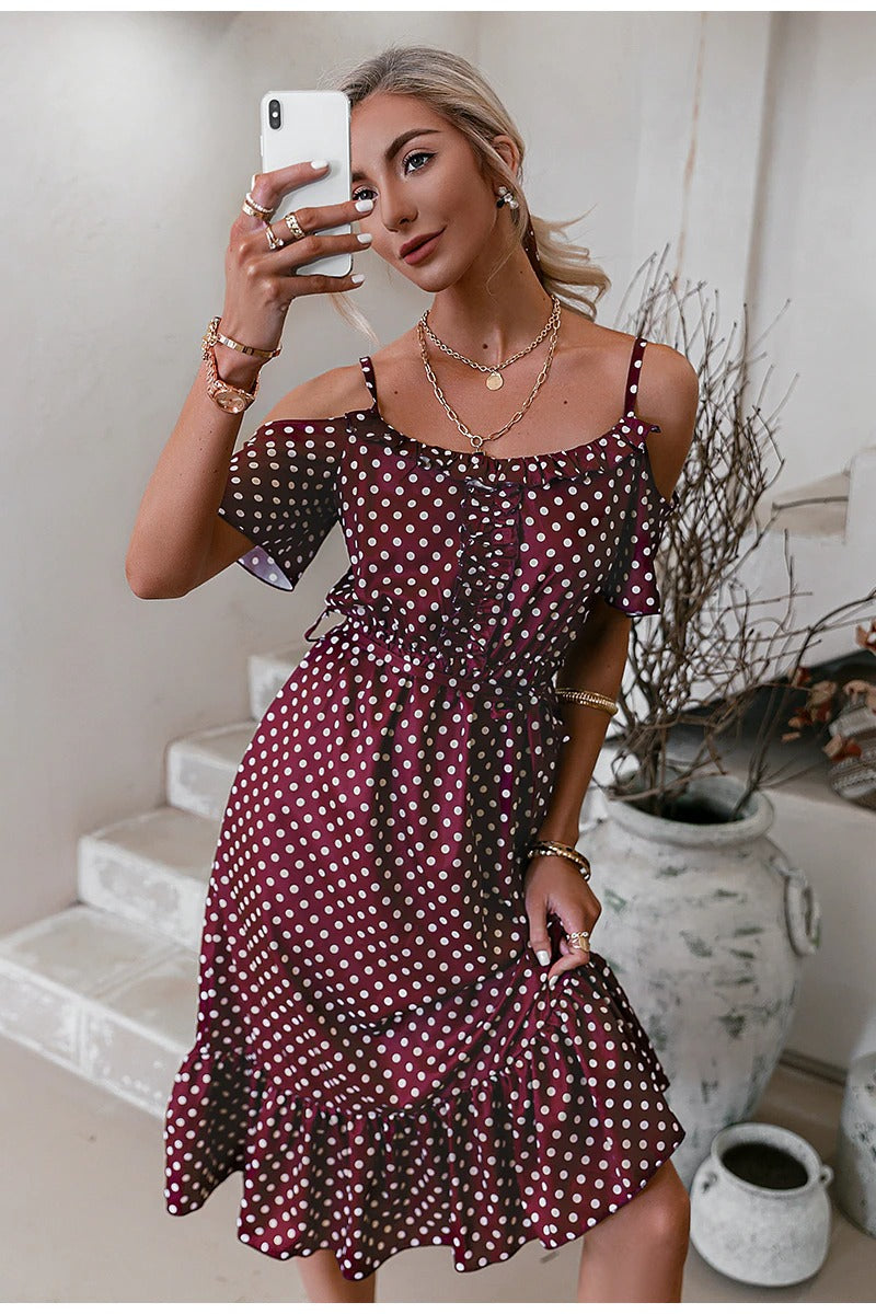 Vintage Burgundy Dress