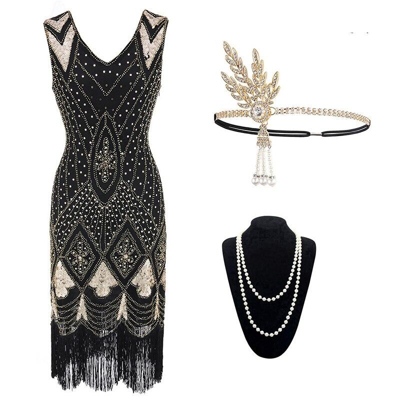 Black 20s Cabaret Dress