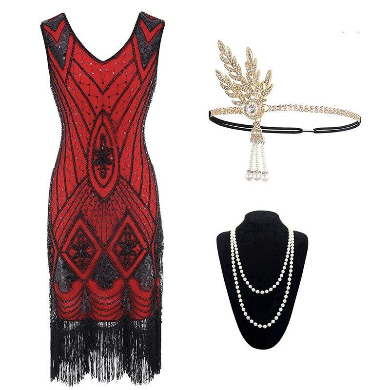 20s Cabaret Dress Red