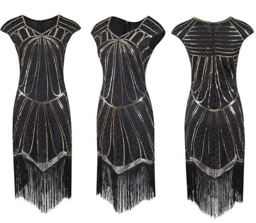 1920s Charleston Dress Gold