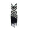 20s Charleston Dress - Green & Gold