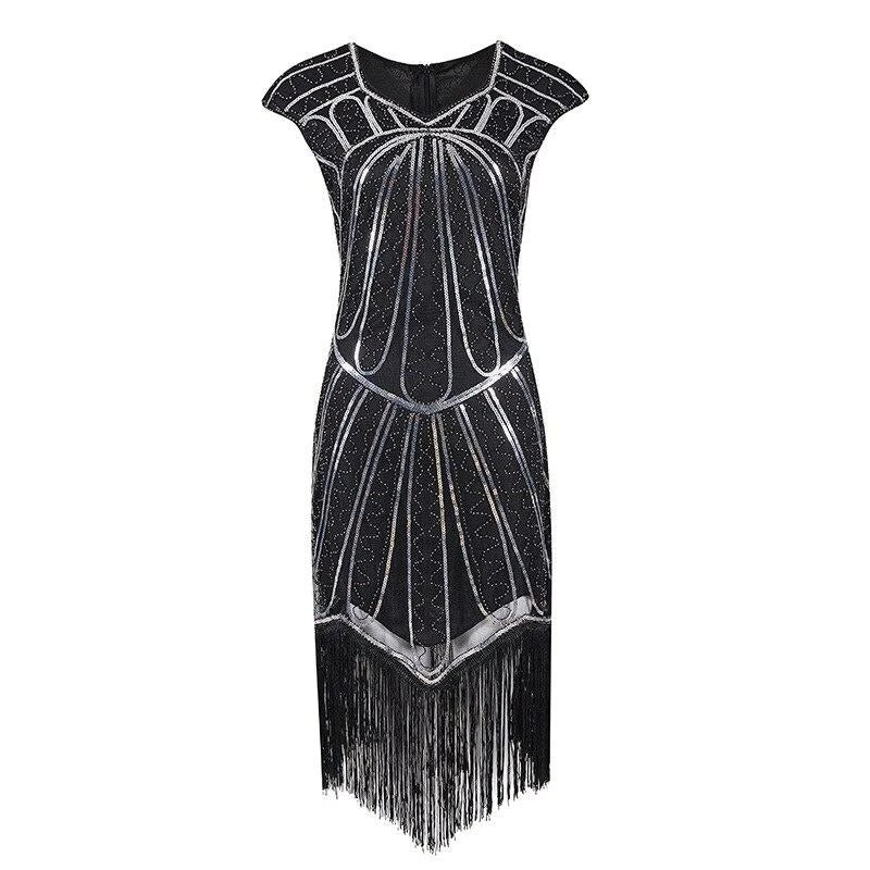 1920s Charleston Dress Silver