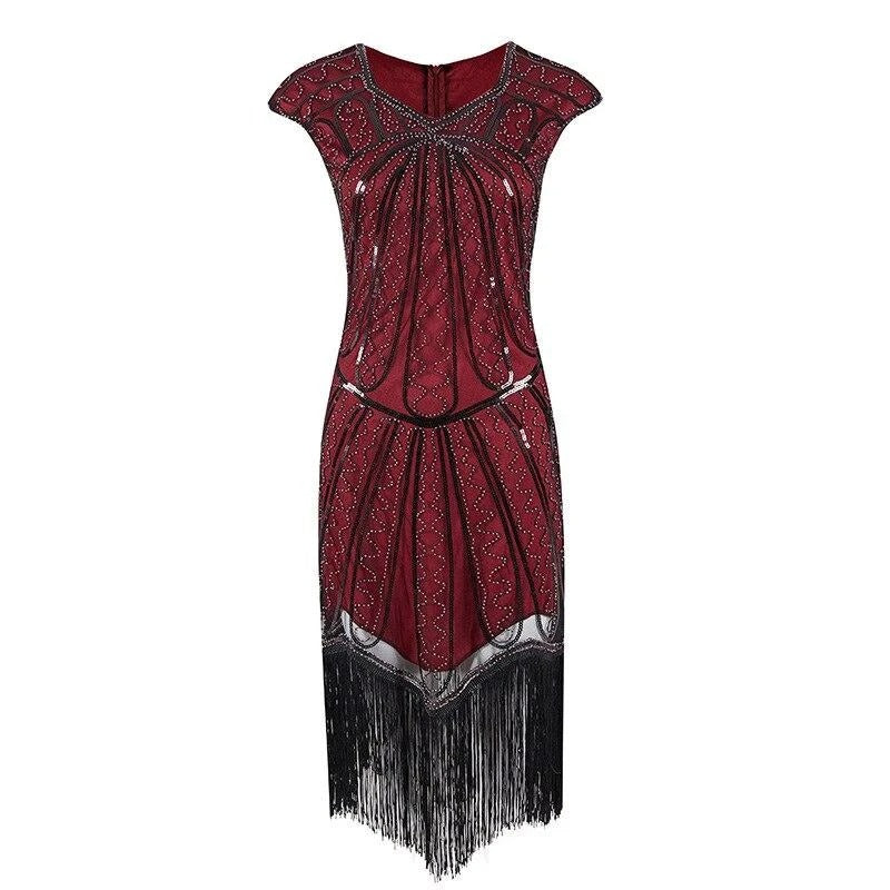 Charleston 20s Dress Red