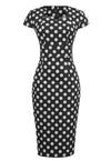 50s Polka Dot Pencil Dress