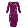 Purple 60s Pencil Dress