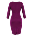 Purple 60s Pencil Dress