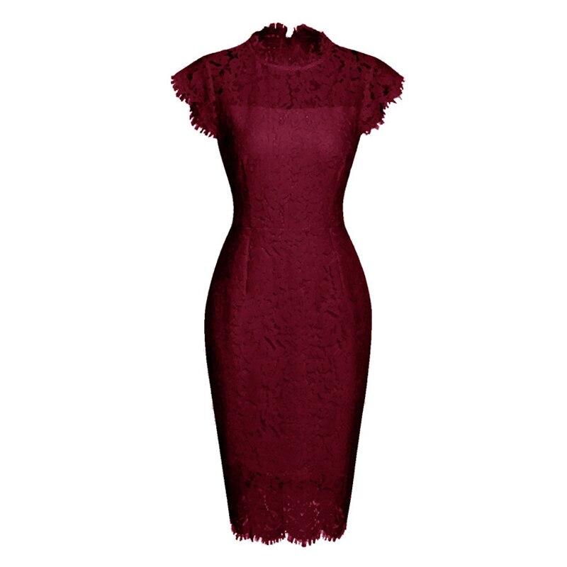 Burgundy 60s Shift Dress