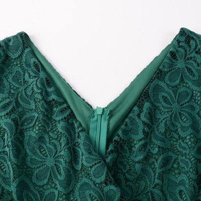 Vintage 50s Pencil Dress Green