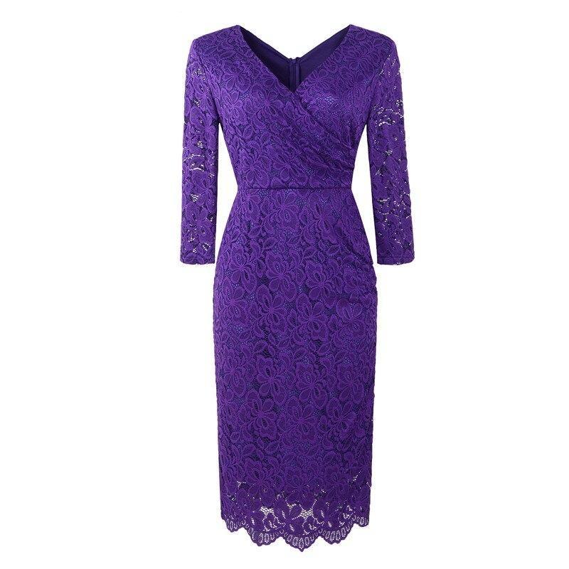 Vintage 1950s Pencil Dress Purple