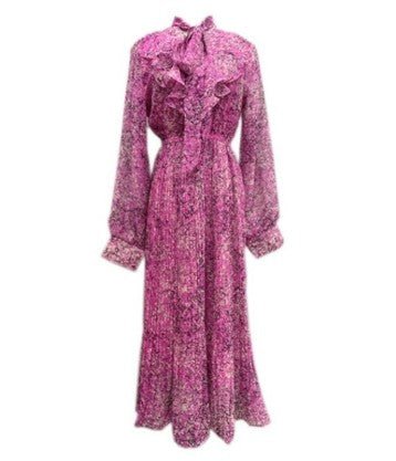 Pink Floral Vintage Ceremony Dress