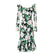 Green Floral Vintage Ceremony Dress