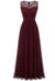 Burgundy 50s Evening Dress