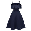 Navy 50s Evening Dress